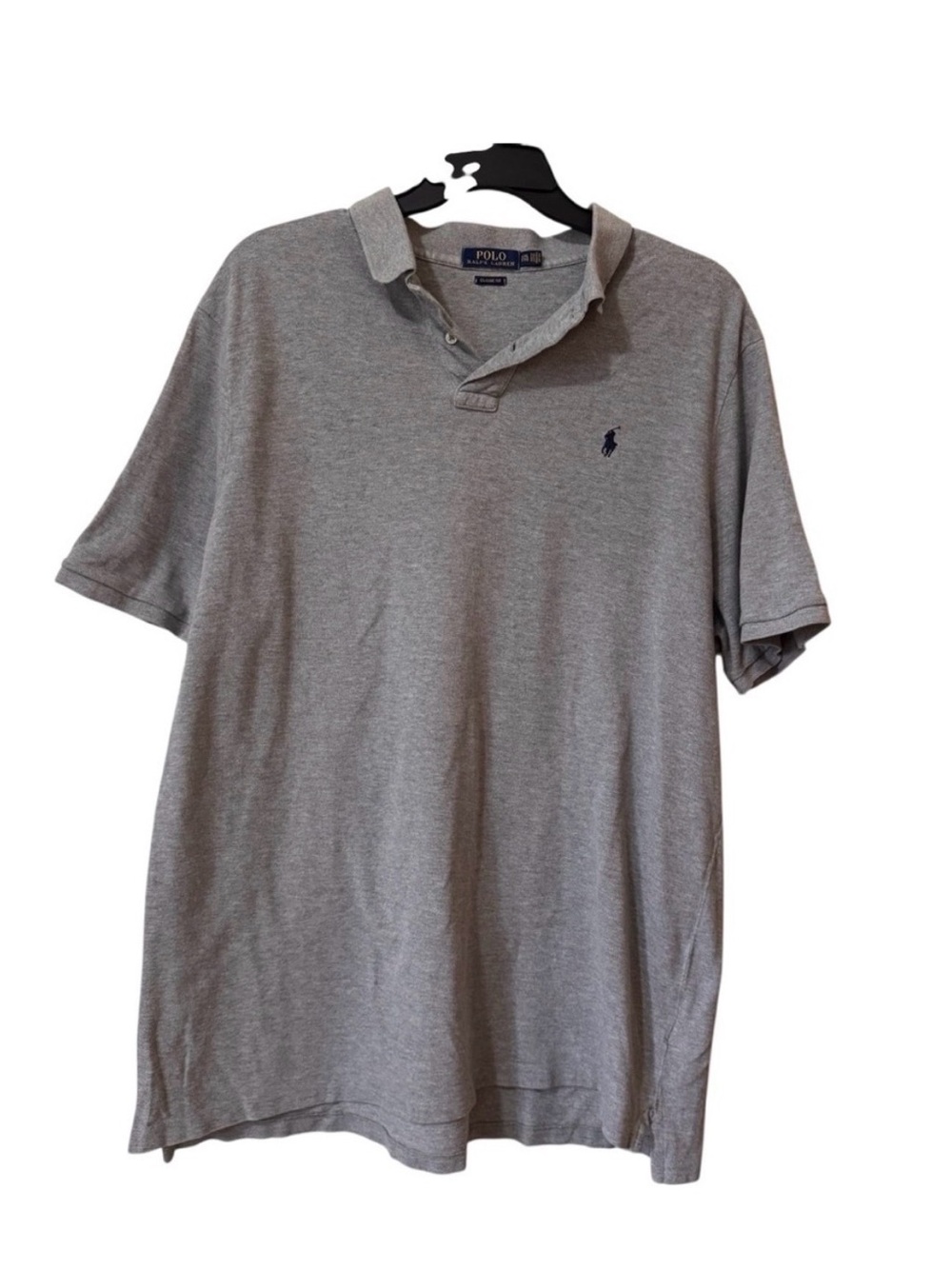 Set of 3 XXL Ralph Lauren Men's Polo Shirts - Charcoal , Light Gray, blue red wh - Picture 6 of 14